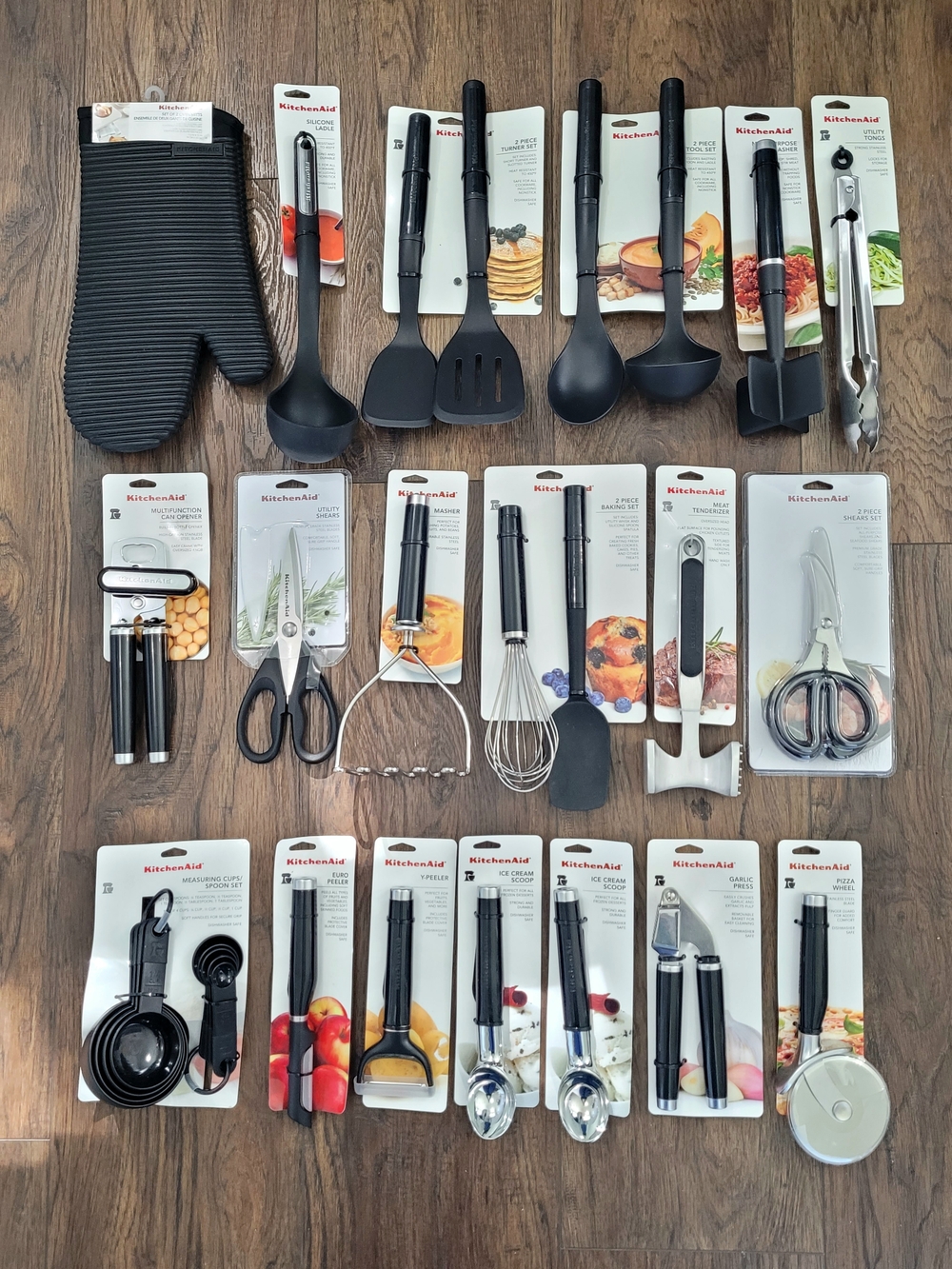 KitchenAid Black 32-Piece Kitchen Tool Set